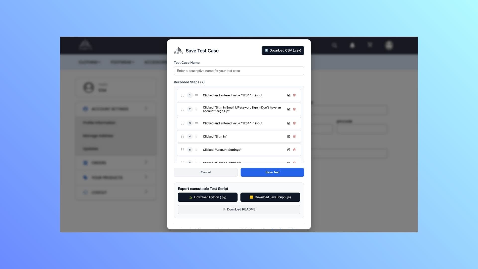 Export to Playwright Instantly